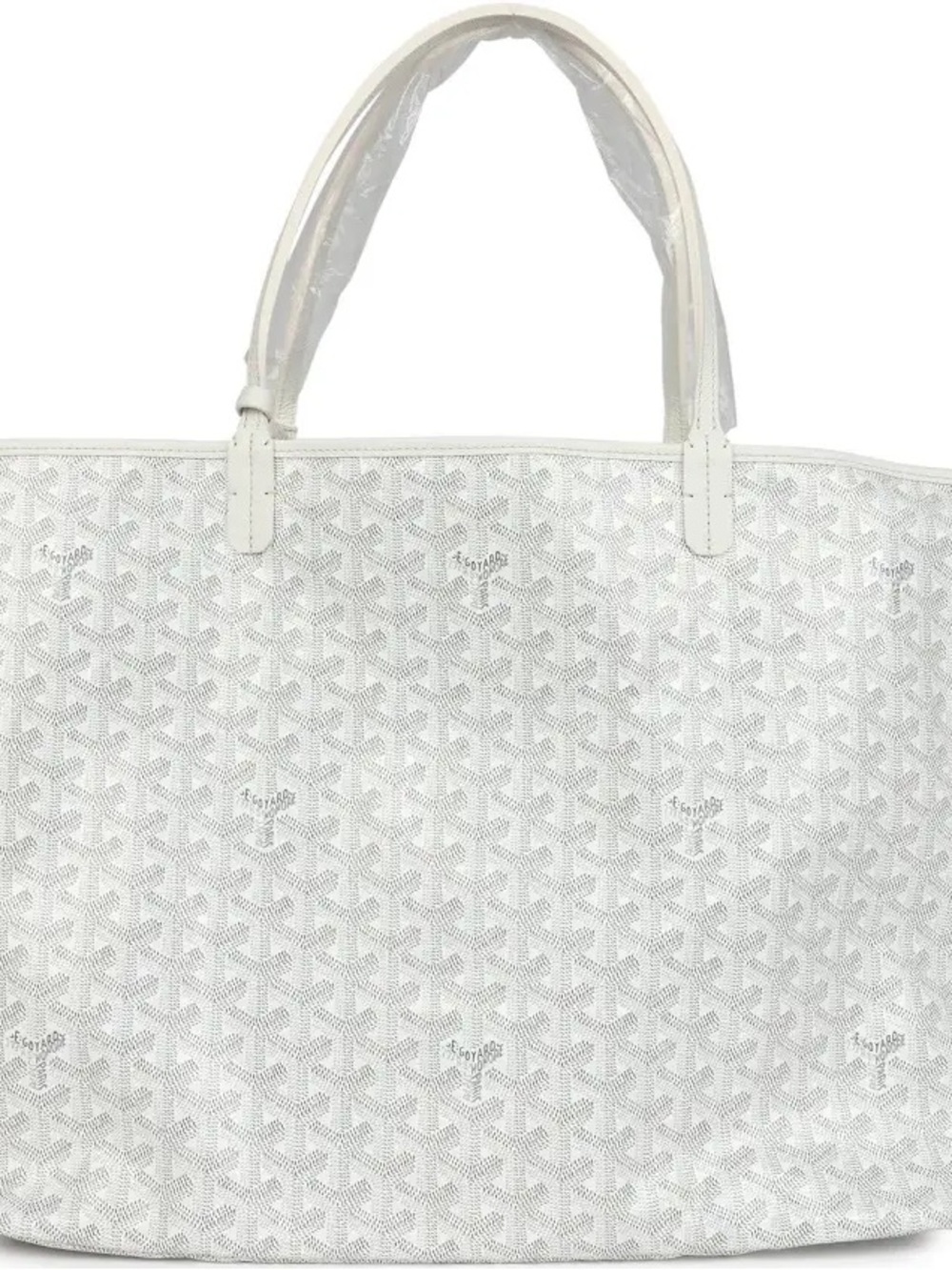White Patterned Tote Bag - Designer Style
